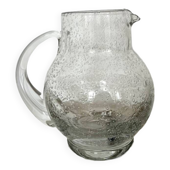Vintage Biot glassware pitcher