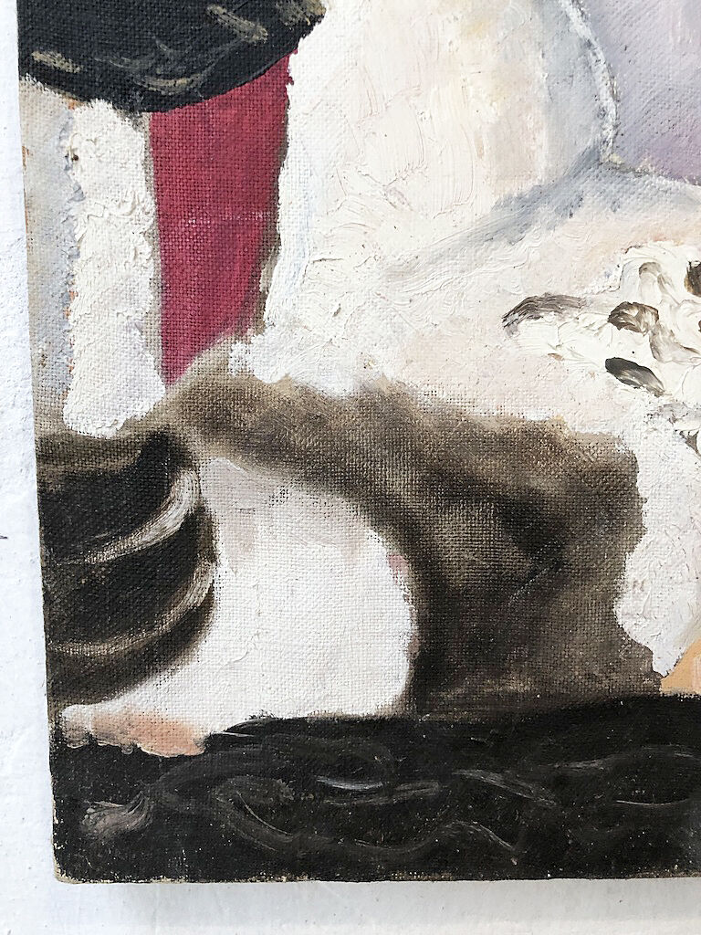 "Naked" oil painting