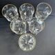 6 Verres à eau Daum putoisés or
