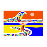 Surf illustration, limited edition of 30 copies, signed by the artist