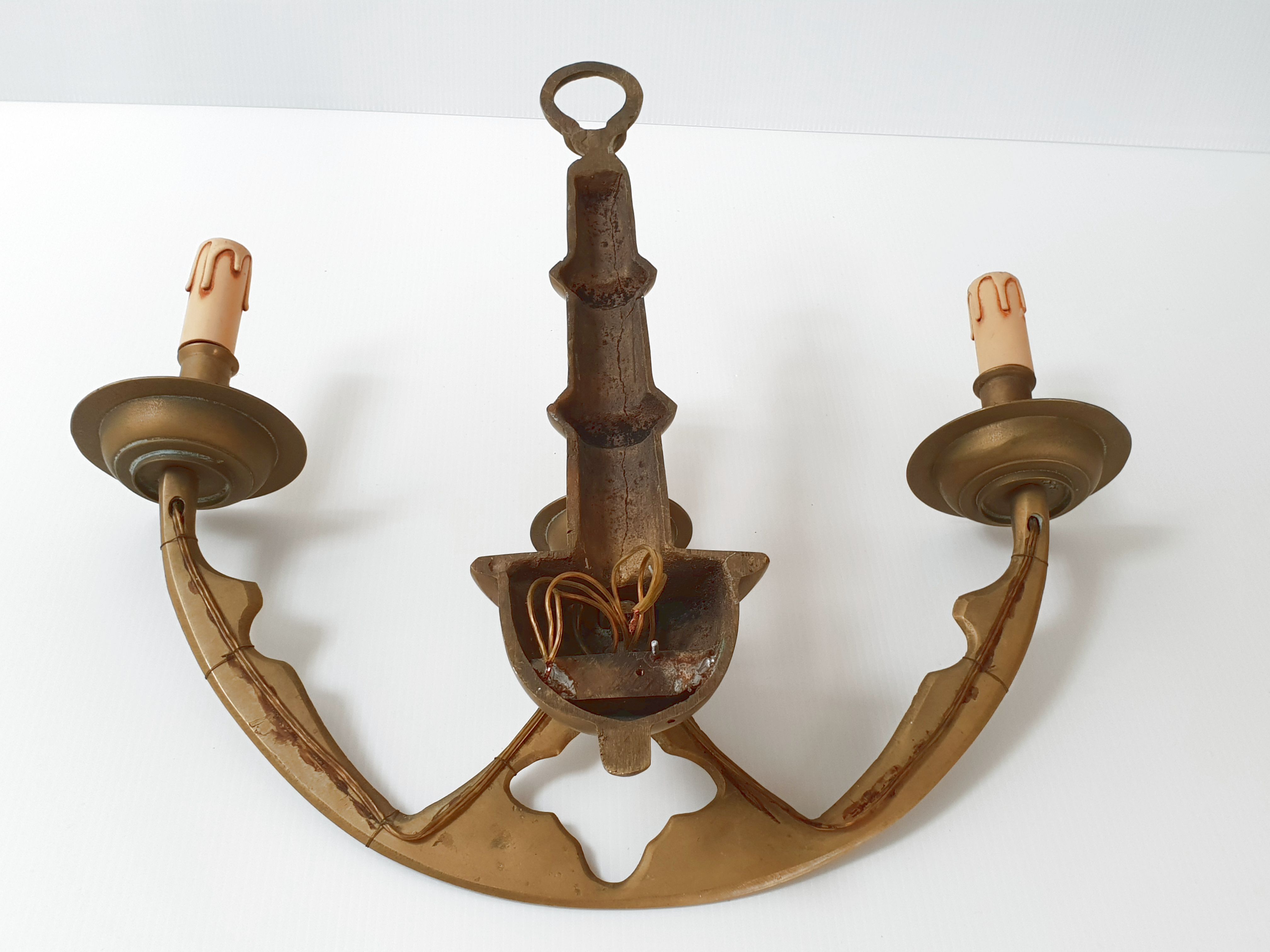 Pair of vintage 1950 aliton wall light