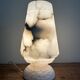 Vintage table lamp alabaster lamp, Italy 1960 minimalist