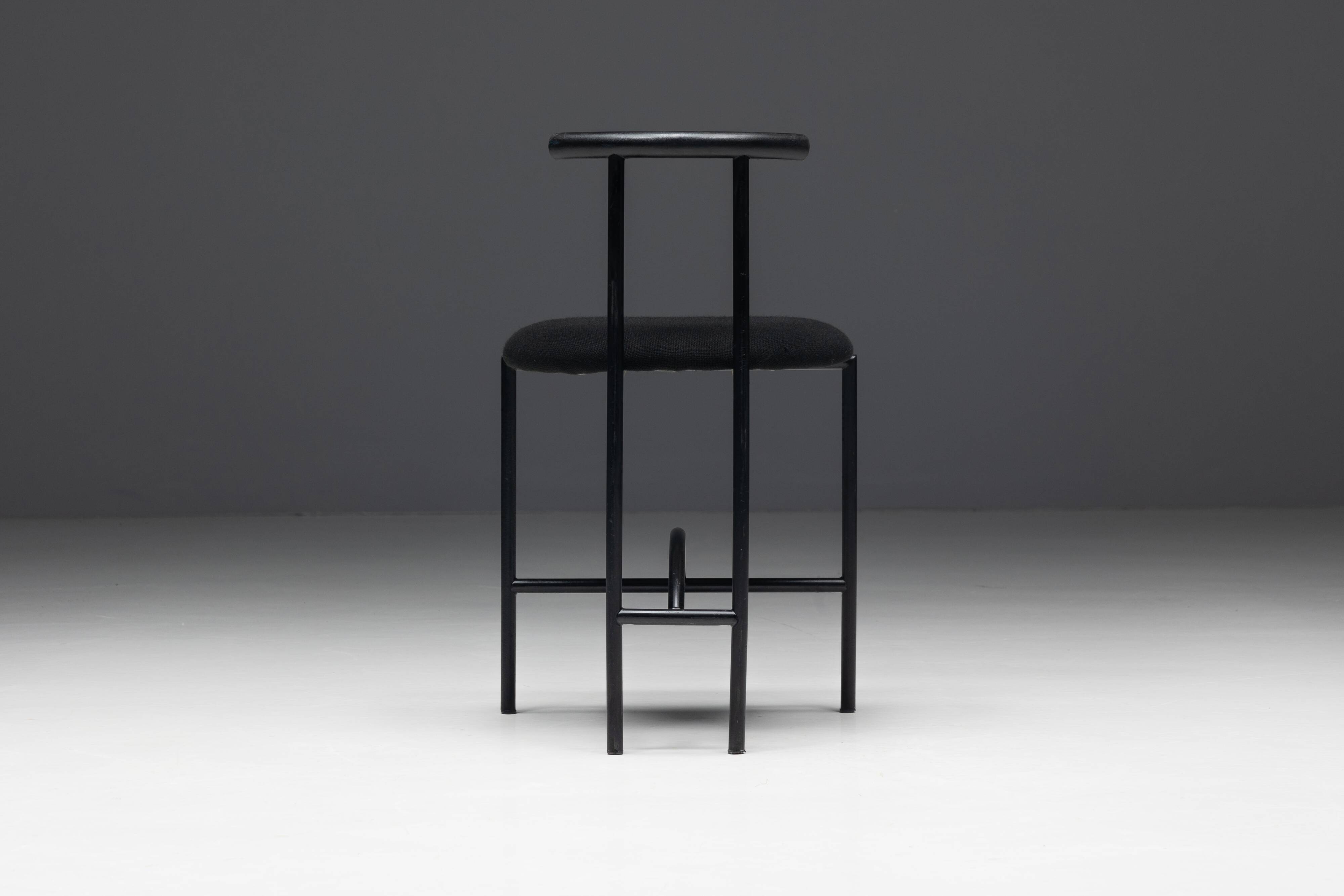 Postmodern "Tokyo" Dining Chairs by Rodney Kinsman for Bieffeplast, Italy, 1980s