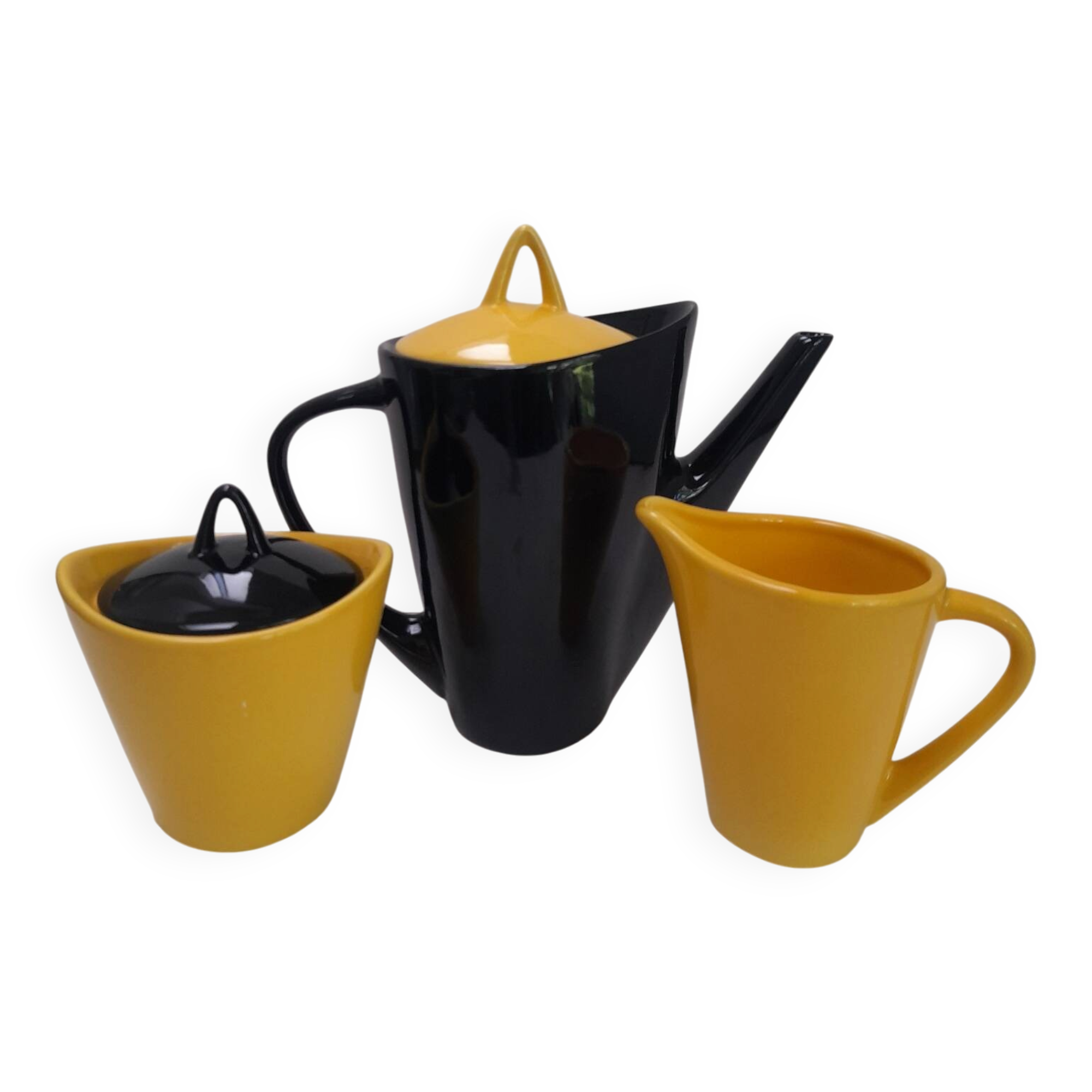 Cafetière,  crémier et sucrier années 50