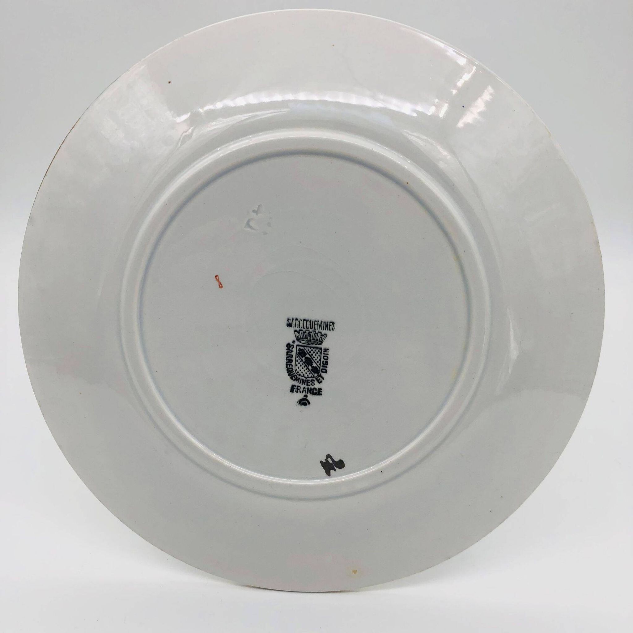 6 Assiettes Plates “Sarreguemines & Digoin”