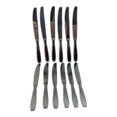 12 serrated table knives