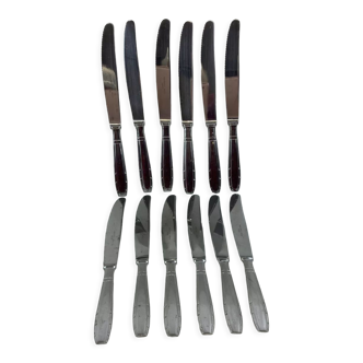 12 serrated table knives