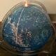Lampe globe céleste alpha grange batelière vintage 60 france original