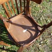 Lot de 11 chaises bistrot en bois courbé vintage