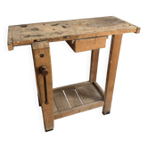 Véritable établi vintage en bois des années 60 estampillé Grenade