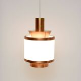 Lampe Japandi en cuivre, Danemark années 70
