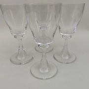 4 verres en cristal Daum, modèle Fleurus. Années 70.