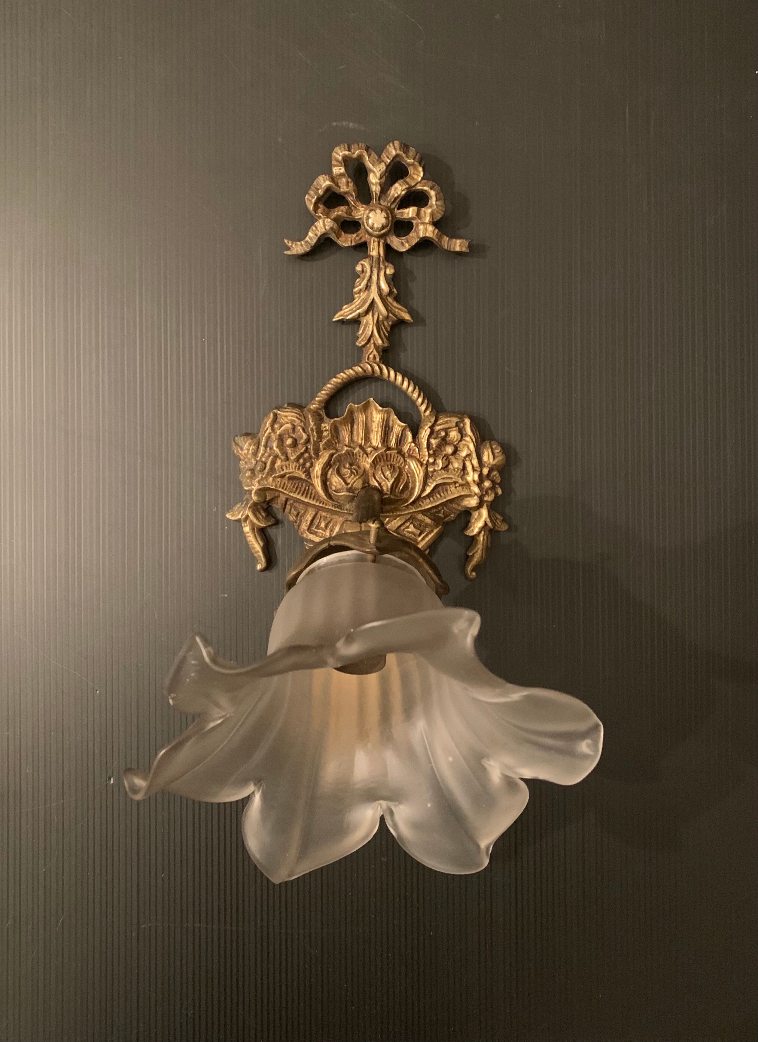 Bronze sconce