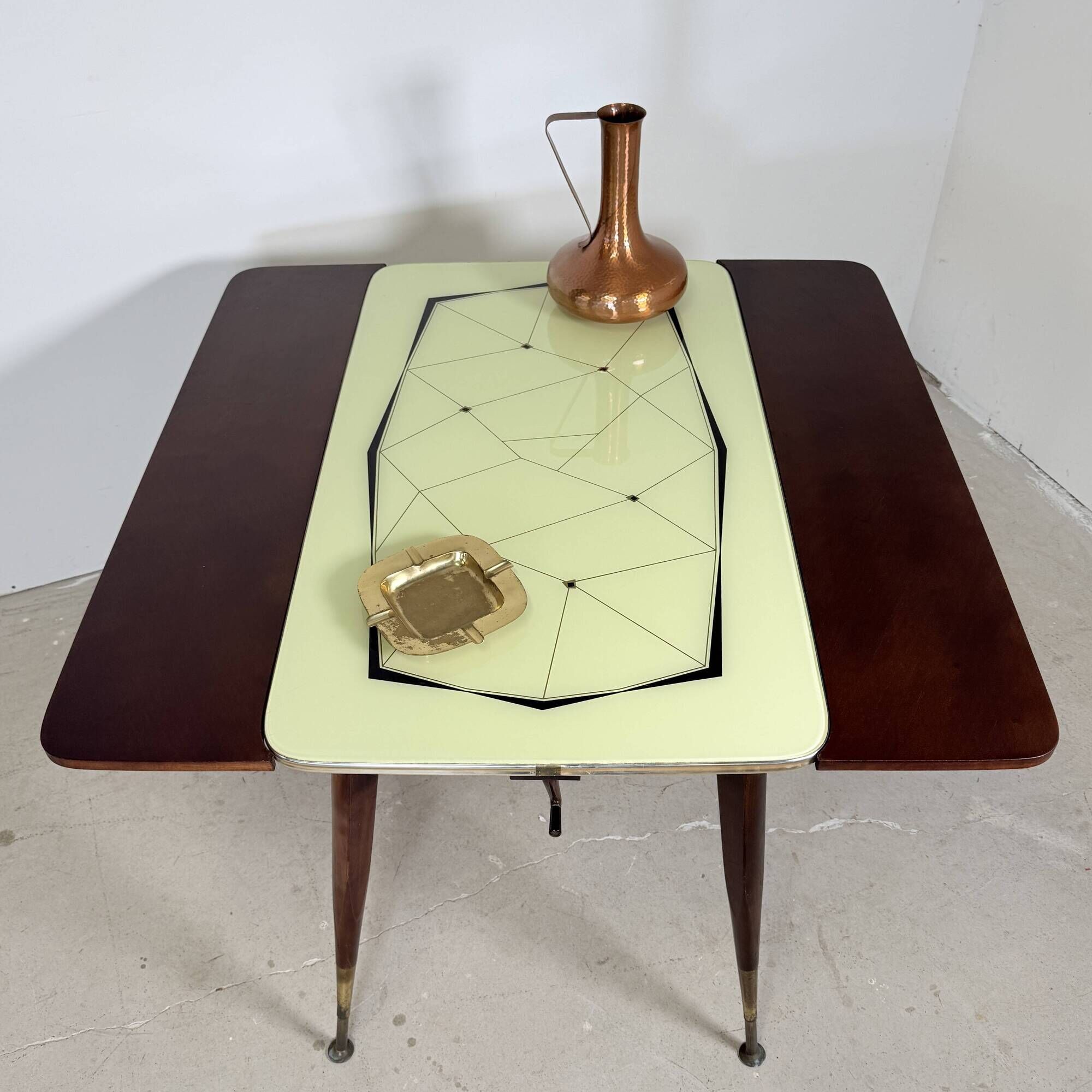Mid-Century Height-Adjustable 'Kurbeltisch' Dining & Coffee Table – 1950s