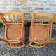 Set of 8 mismatched bistro chairs
