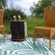 Small wooden canoe furniture, solid teak