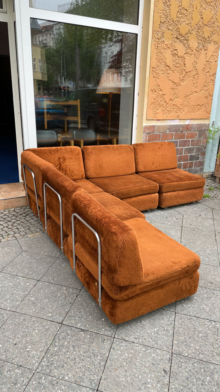 Vintage sofa from the 70s modular composed of 5 seats