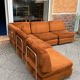 Vintage sofa from the 70s modular composed of 5 seats