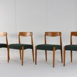 Set of 4 Danish Chairs 'Bjerremose'
