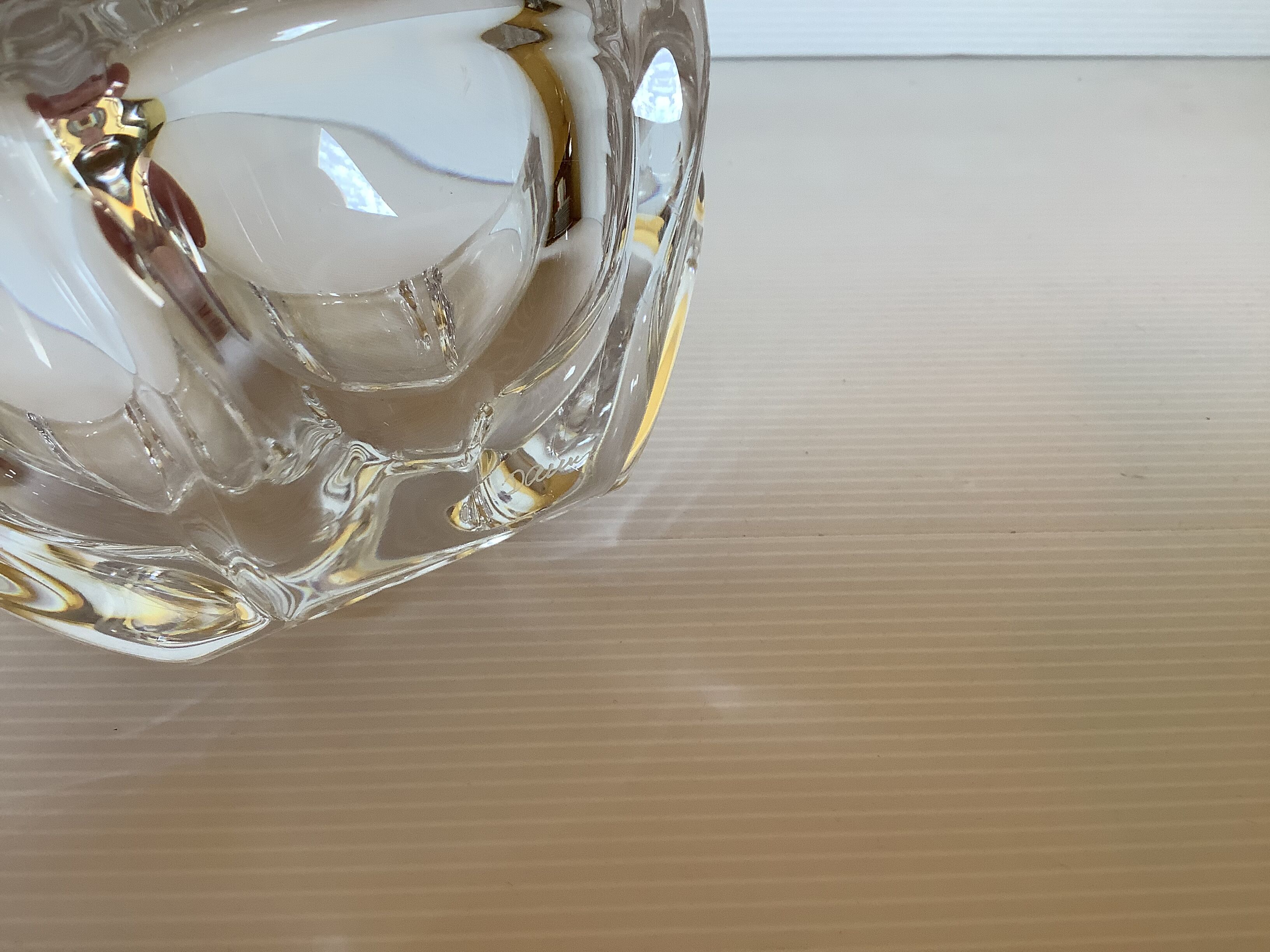 Ashtray star empty crystal pocket daum France