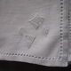 Set de 7 serviettes anciennes monogrammées brodées 60x50cm