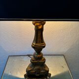 Antique church candlestick lamp
