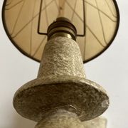 Pair of Arlus torchlight wall light in art deco plaster 1950