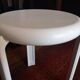 White Lucchese tripod stool - 1970s - Made in Italy