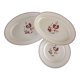 2 plats et 1 assiette terre de fer Salins