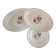 2 plats et 1 assiette terre de fer Salins
