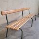 Banc d'école maternelle enfant fabrication 1950