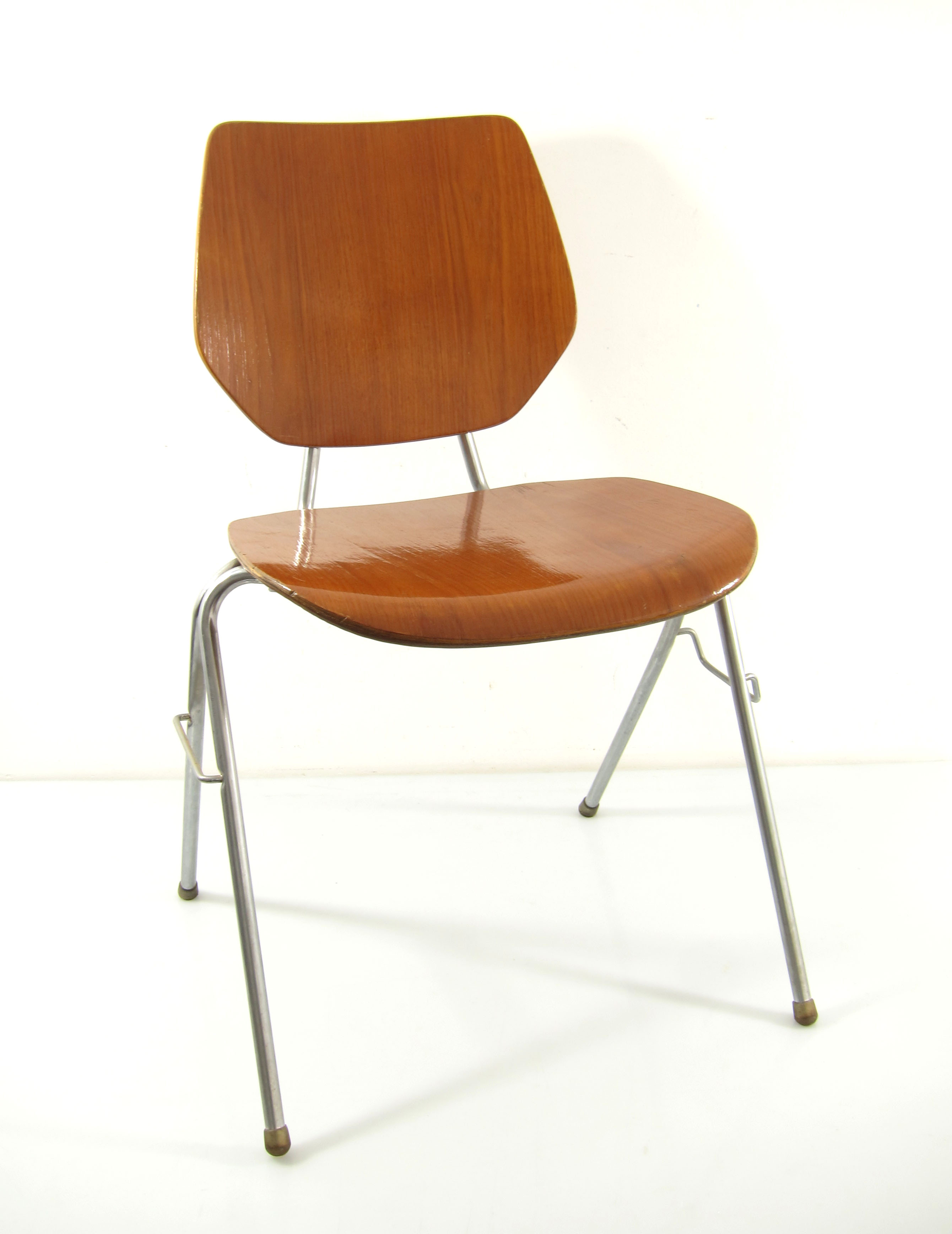Danish wooden Plywood stackable chairs  1960s – Arne Jacobsen style