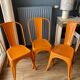 3 chairs and 1 Tolix armchair