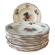 Series of 12 Sarreguemines France soup plates, Agreste collection