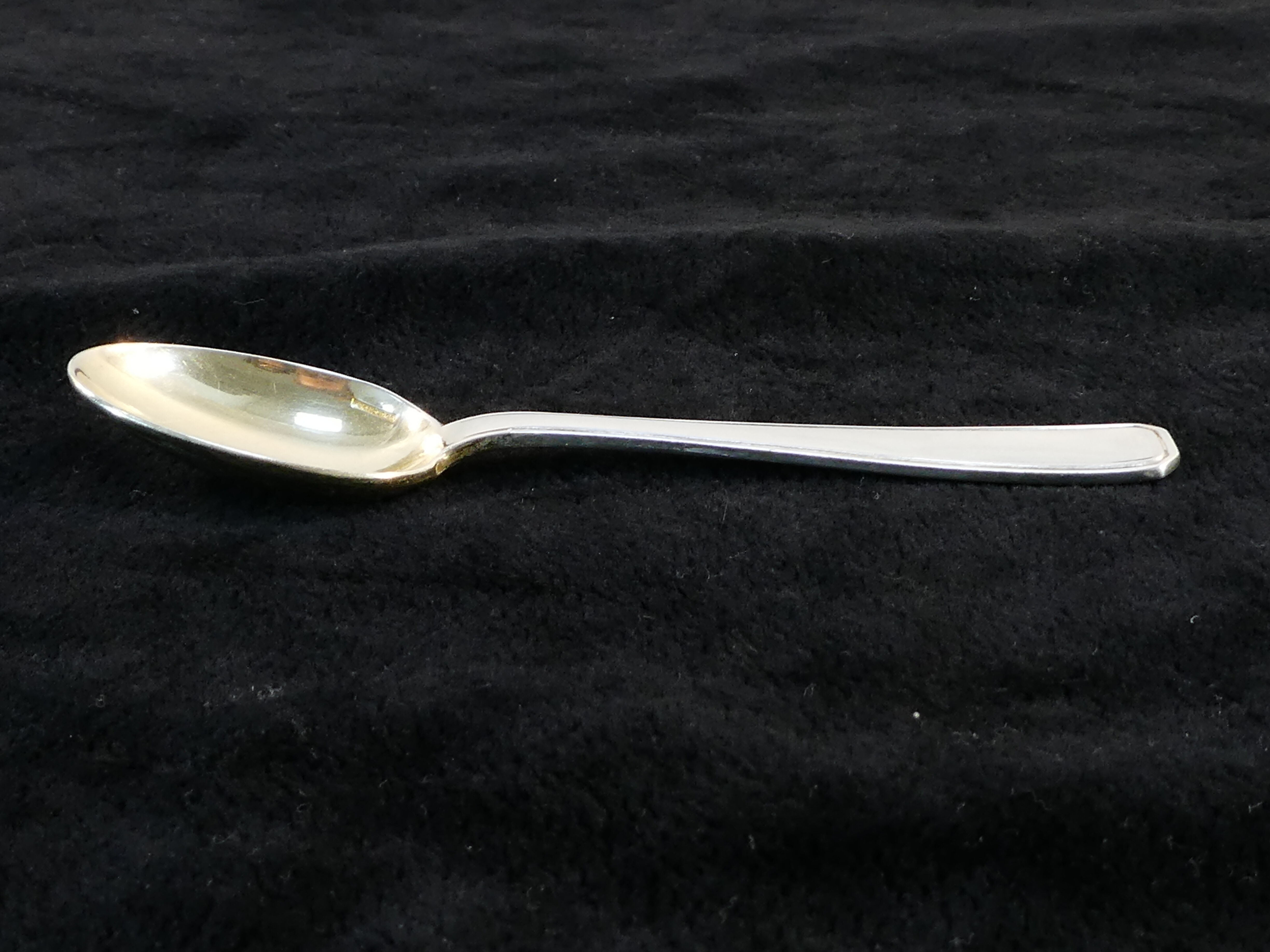 12 spoonfuls a moka boulenger art deco in silver metal modele suzy