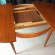 Vintage round extendable table