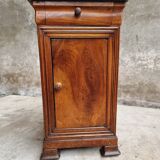 Antique small cabinet French hall cupboard walnut