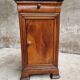 Antique small cabinet French hall cupboard walnut