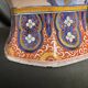 Delft, important vase pans coupés faïence émaillée XIXème