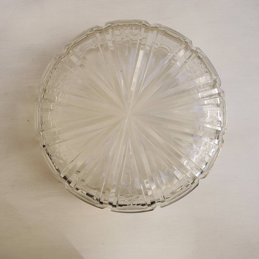 Antique Cut Crystal Salad Bowl