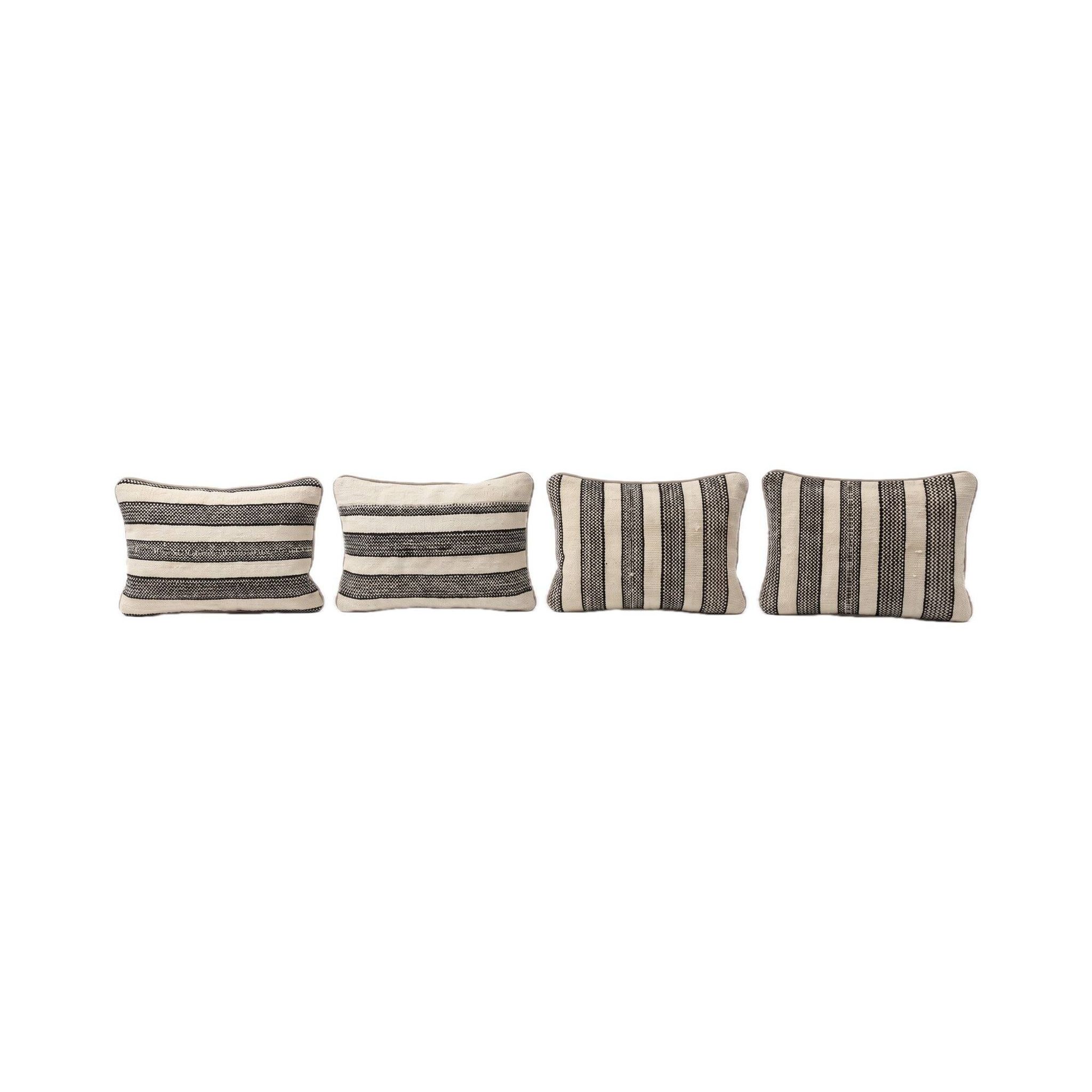 Set of 4 vintage kilim cushion covers 37x61 cm