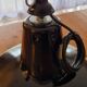 1 Pair of restored Mazda reflecto-lux enamelled industrial pendant lamps