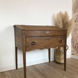 Vintage writing desk in solid pine