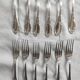 12 silver-plated metal forks by Félix Frères