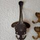 4 antique patented bronze coat hooks – Napoleon III rococo style
