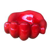 Empty pocket in the form of a red ceramic hand 60/70