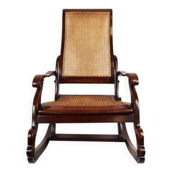 fauteuil rocking chair pliant ancien