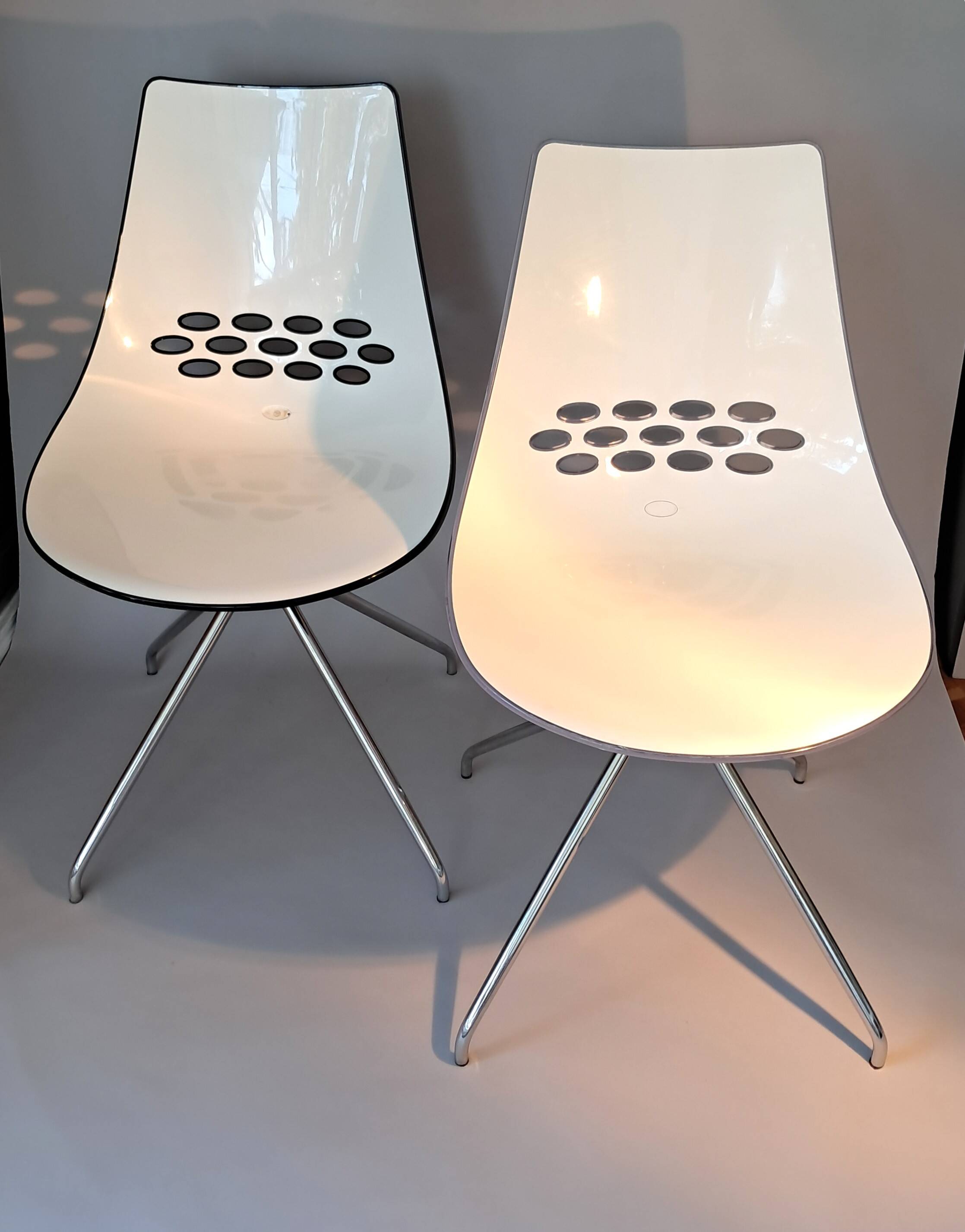 Paire de chaises Calligaris modèle Jam, made in Italy