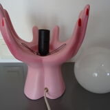 Vintage opal globe hand lamp year 80