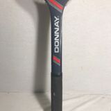 Raquette tennis ancienne Donnay court one bois + cuir made in belgique vintage